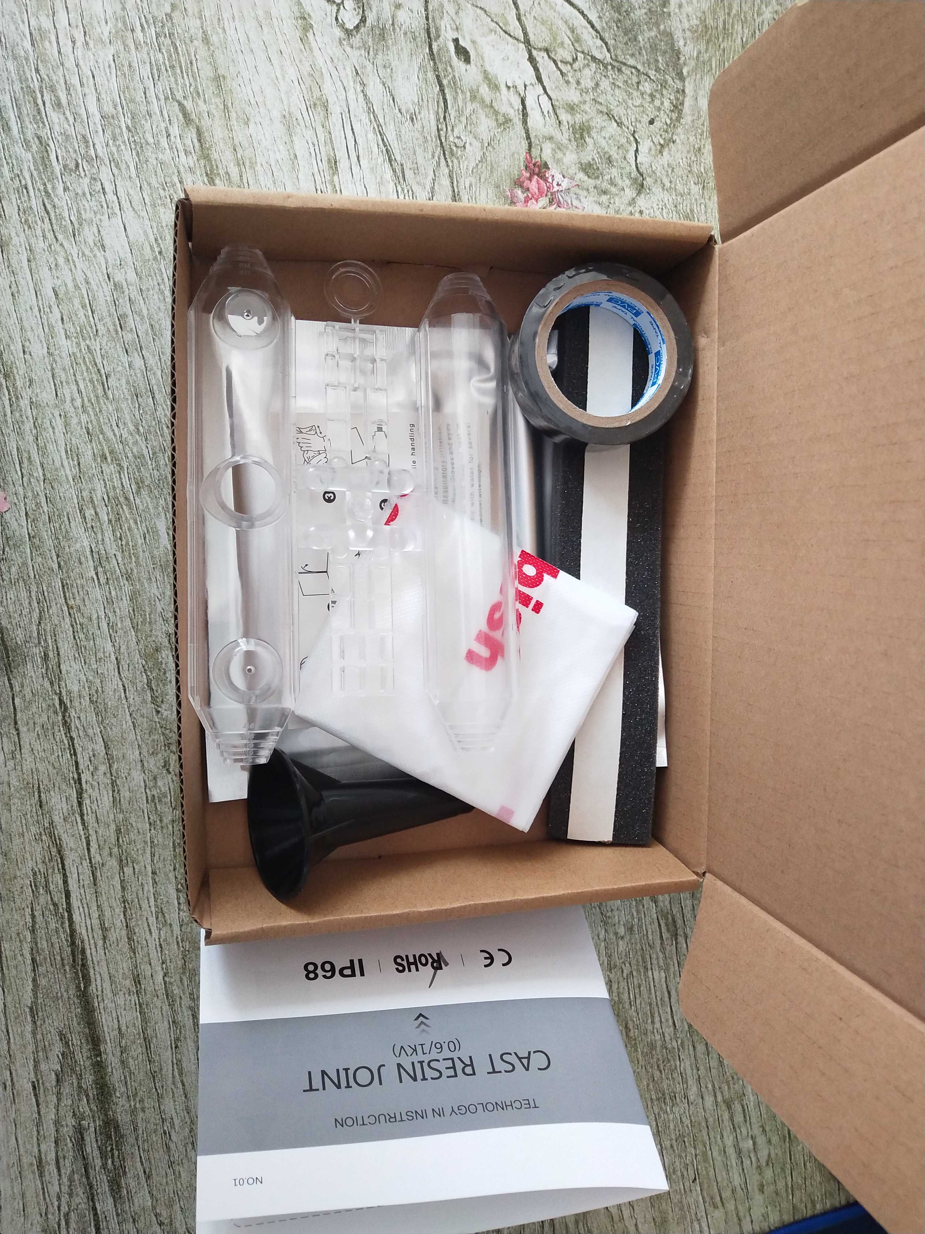 Straight Cast Resin cable Joint Underground and Waterproof Low Voltage Resin Stragiht Cable jointing junction box