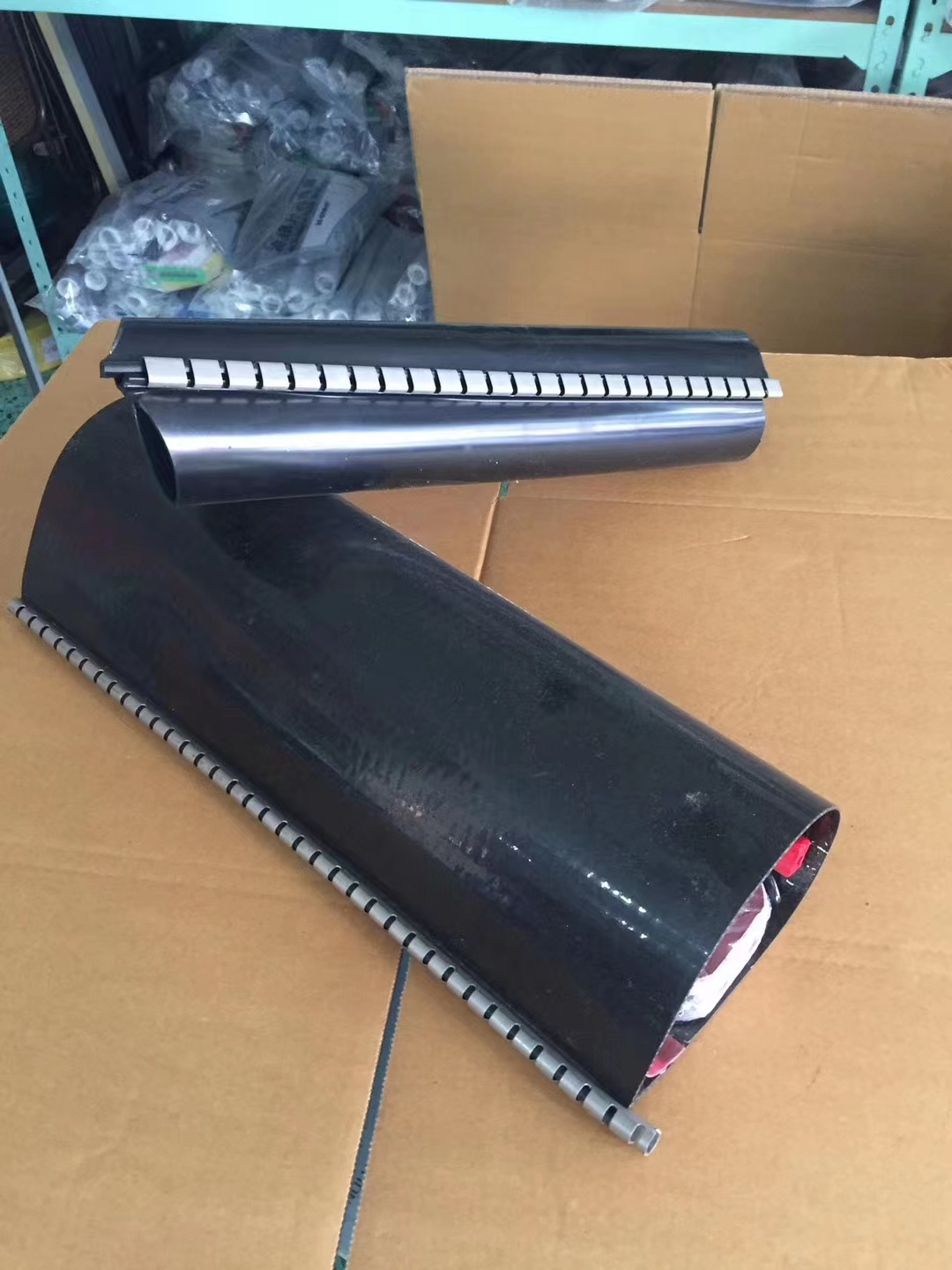 Zipped Heat Shrink Tube Zipped Cable Sleeve Cable Repair Sleeve Wraparound Heat Shrink Repair Sleeve with adhesive